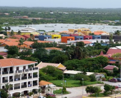 VIew of Kralendijk, Bonaire from the Ship