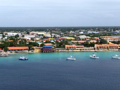 Resorts Along Bonaire Harbor