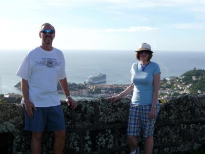 Emerald Princess Docked in St. Georges, Grenada