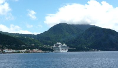 Emerald Princess Docked in Dominica