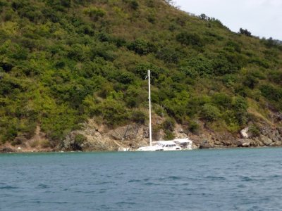 Boat Wrecked by Hurrican on St. Thomas