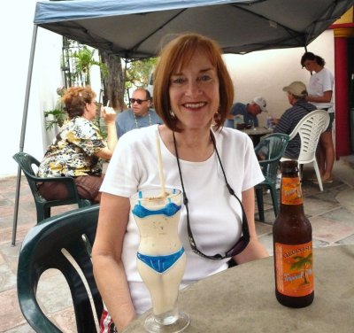 Lunch at Jen's Island Deli on St. Thomas