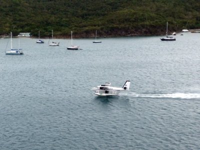 Seaplane Lands in St. Thomas