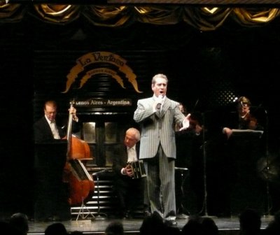 Male Vocalist at the Tango Show