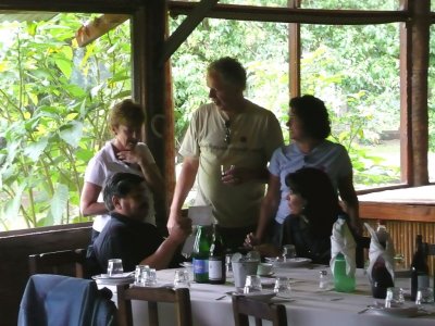 Frank, Susan, John, Laraine, Corina at Lunch