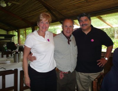 Susan & Frank with Owner of La Mimosa