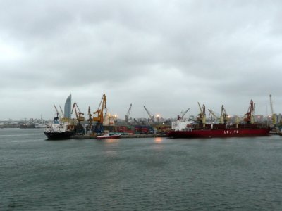 Arriving at the Port of Montevideo, Uruguay