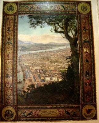 Painting of Santos Port in 1922