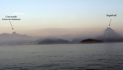 Rio Landmarks in the Haze