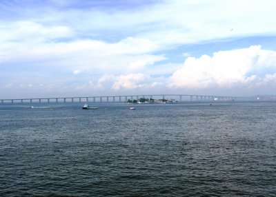 Rio-Niteroi Bridge Viewed from Our Verandah