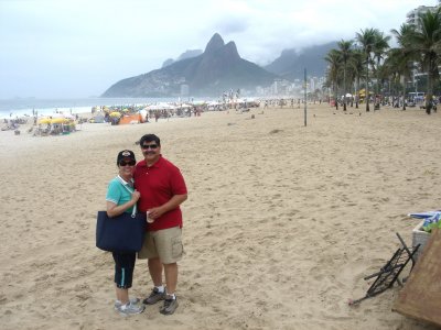 Frank & Corina on Ipanema Beach