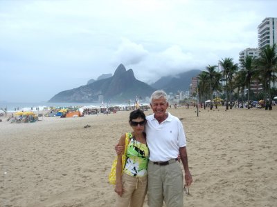 Howard & Carol on Ipanema Beach