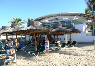 Palapas at the Mayan Sea Garden Beach