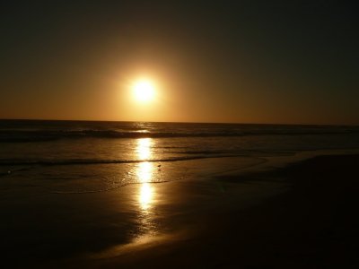Last Night's Sunset on the Beach