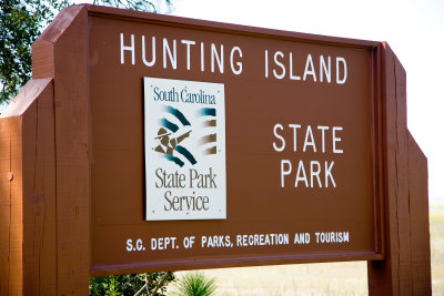 Hunting Island sign