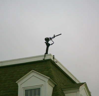 Unexpected art on a Charleston rooftop