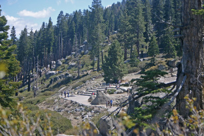 Overlook seating at Glacier Point