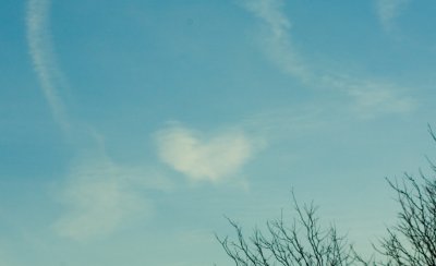 Heart shaped cloud