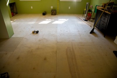 Erica & Stephen's sub floor is almost done