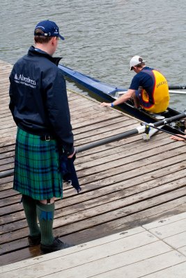 Arriving for the medals
