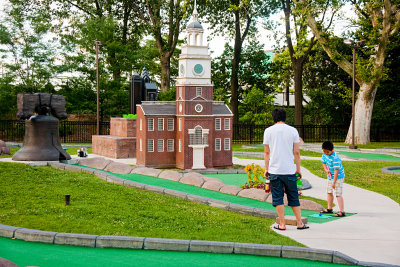 The miniature golf course at Franklin Square