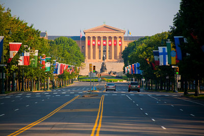 Ben Franklin Parkway view