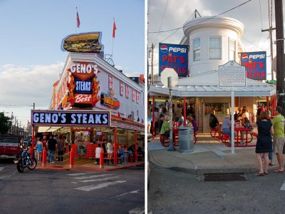 Geno's & Pat's / The Philly Cheesesteak Giants