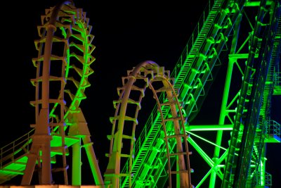 Roller coaster at Morey's Pier