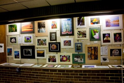 Photography club library display