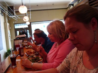 Eating lunch in Sonora, California