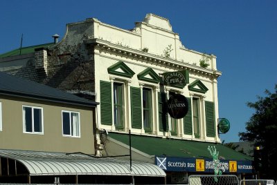 Character hotel O'Malleys quake damaged being demolished.