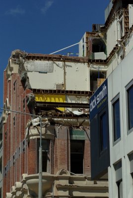 Under demolition.Manchester St. corner