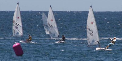 Me at Terrigal Laser Race 2008