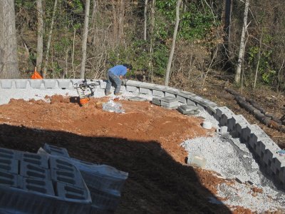 Day 127 - Rear Retaining Wall Day 2 View From Master Bedroom