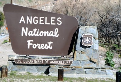 Angeles National Forest  Sign