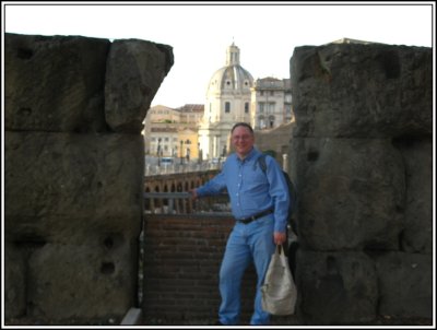 Ed outside The Roman Forum