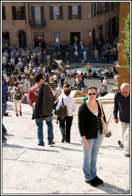 Laurie on the Spanish Steps