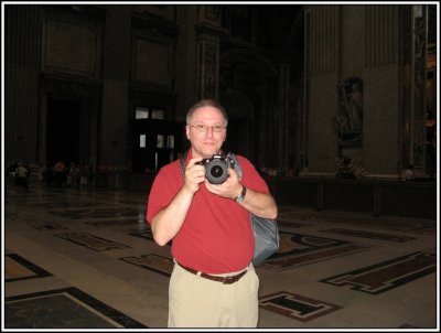 Ed in St. Peter's Basilica