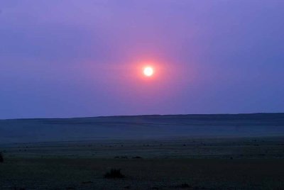 SUNSET AT THE NAMIB
