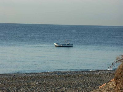 A fishermen at his work