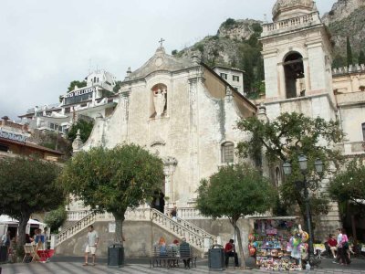 In the streets of Taormina