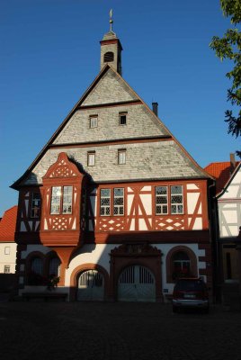 The old city hall of Woerth at the river Main