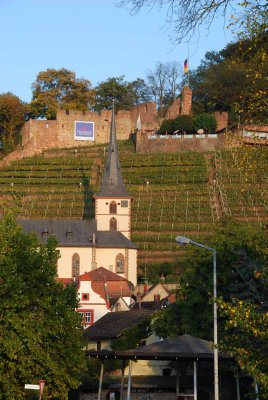 View over Klingenberg, to the Clingenburg, our home town