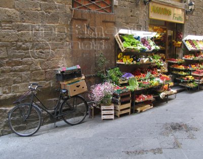 Vegetable stand and Bike