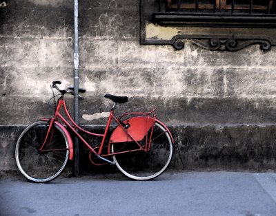 Red Bike painterly