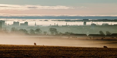 Misty Cityscape