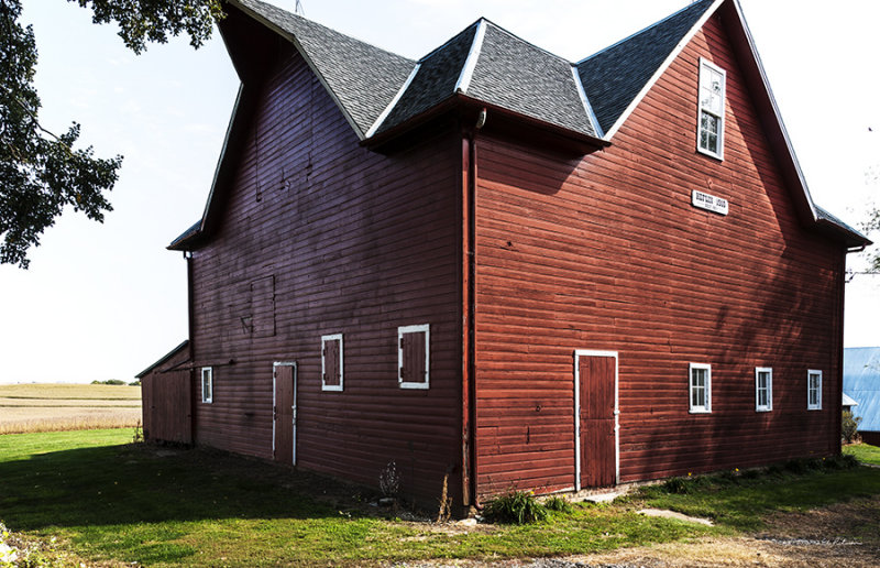 The Heflin barn was built in 1901 and is one of the many barns restored with the help of the Iowa Barn Association.
An image may be purchased at http://edward-peterson.artistwebsites.com/featured/heflin-barn-edward-peterson.html