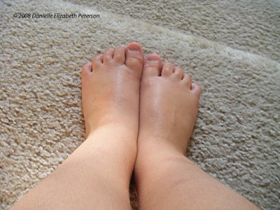 This is just for the record as to how close I am to my toes today.  Can't wait to see how far away they are in a year.