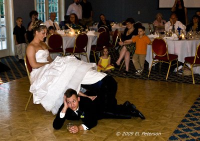 The getting of the garter.