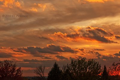 Oh the sunsets during the fall and winter months.